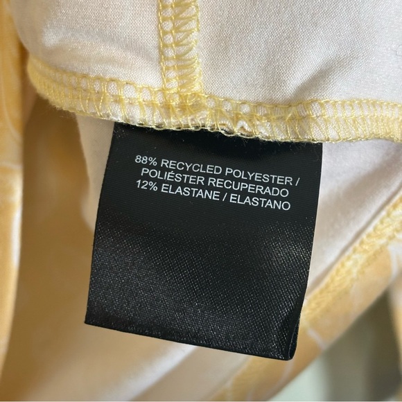 Hang Ten Sunray LS Sun Tee Floral Swim Shirt Rash Guard-Yellow/White-Women Small - Picture 7 of 7